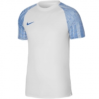 Koszulka męska Nike Dri-FIT Academy JSY SS biało-niebieska DH8031 102
