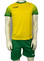 Komplet piłkarski męski Vigo Player żółto-zielony