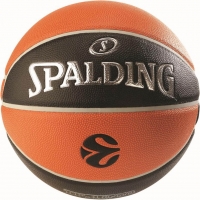 Piłka koszykowa Spalding Euroleague pomarańczowo-czarna TF-1000 Legacy  77100Z