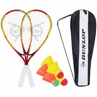 Zestaw do Speedmintona Racketball Set Dunlop żólto-czerwone 762091