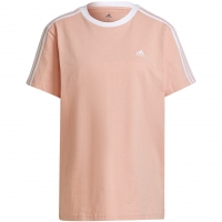 Koszulka damska adidas Essentials 3-Stripes różowa H10203