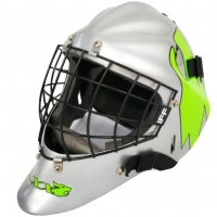 Kask do unihokeja Lexx Helmet Chrome Wolf srebrno-zielony 164001