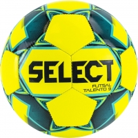 Piłka nożna hala Select Futsal Talento 9 MINI żółto-zielona 11305