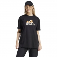 Koszulka damska adidas Flower Pack Badge of Sport czarna IR5896