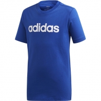 Koszulka dla dzieci adidas YB Essentials Linear Tee niebieska EI7990