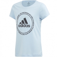 Koszulka dla dzieci adidas YG TR Prime Tee jasno niebieska ED6331