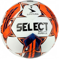 Piłka nożna Select Brillant SuperLiga biało-pomarańczowo-niebieska 18390